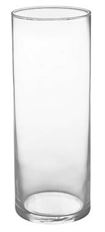 VASE CYLINDER 9"H CLEAR 12/CS