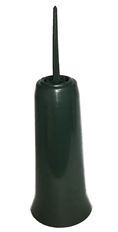 CEMETERY VASE W/PEG GREEN 4.5X13"