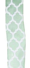 MINT SATIN WHT LATTICE 1.5 50Y