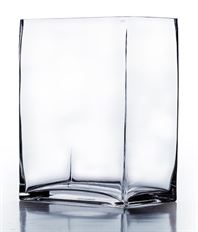 VASE RECTANGLE 5"H 3X4"O CLEAR