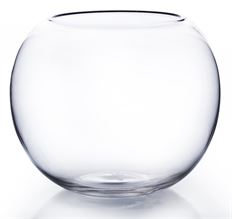 BUBBLE BOWL 10"D CLEAR