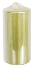 CANDLE PILLAR 2.75X6"GRN METAL