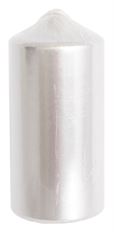 CANDLE PILLAR 2.75X6" SILVER M
