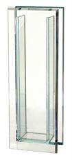 PLATE VASE 9.75" CLEAR