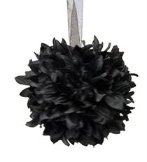 BALL FLORAL 6" BLACK.