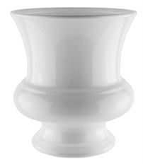 DESIGNER URN 7.75" WHITE PLAST