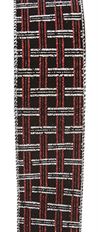 PLATTER 2.5" X 10YD BLK/RED RIBBON