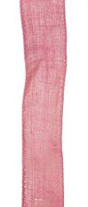 BURLAP RIBBON 2.5"X10Y FUCHSIA