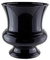 DESIGNER URN 7.75" BLACK PLAS