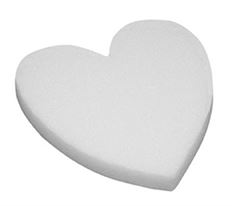 STYROFOAM HEART 24 SOLID WHITE