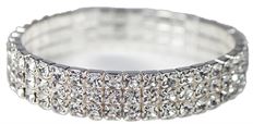 PRINCESS RHINESTONE BRACELET SILVER