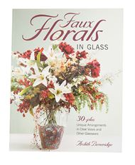 BOOK FAUX FLORAL IN GLASS ARD