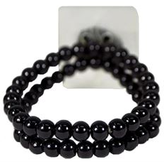 BRACELET SWEET PEA FLOWER BLACK