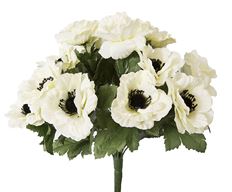 ANEMONE BUSH 15.5" CREAM