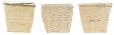 POTCOVER 8" SQUARE W/LINER WHITE