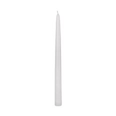 CANDLE TAPER 12" WHITE 12/BOX