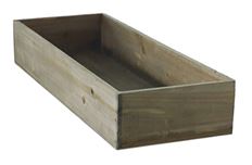 PLANTER WOODLAND 18.25"X6.5"X3" NAT